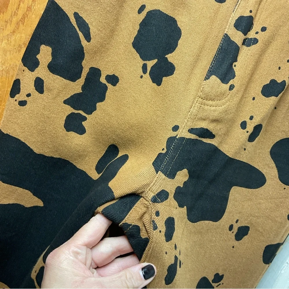 Pretty Garbage Brown & Black Wide Leg Jeans - Picture 5 of 6